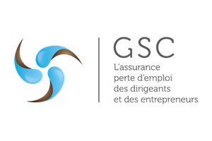 Logo de la GSC – Assurance perte d'emploi des dirigeants et des entrepreneurs.