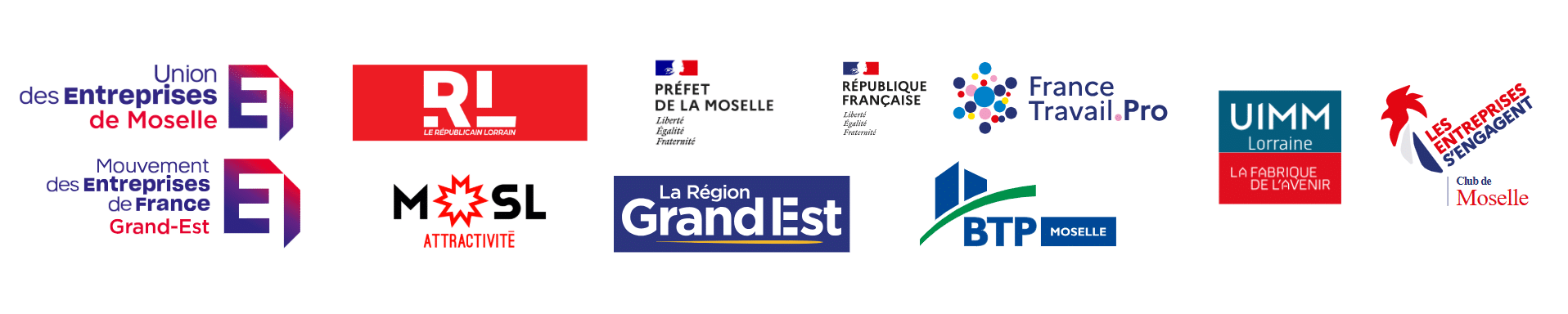 Logos des partenaires des Journées du Patrimoine Économique Moselle 2026